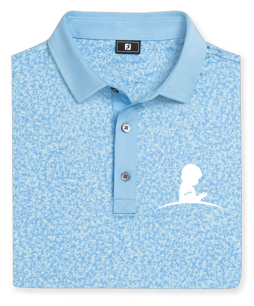 Primary image St. Jude Condensed Camo Lisle Polo - Blue Reef